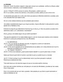 La prueba - actividad