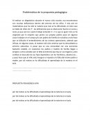 Problematica de una propuesta pedagogica