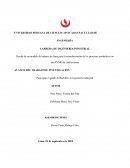 AVANCE DEL TRABAJO DE INVESTIGACIÓN