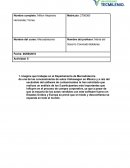 Actividad Mercadotecnia. Imagina que trabajas en el Departamento de Mercadotecnia