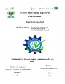 PROCEDIMIENTO DE COMPRAS DE LA ELABORACIÓN DEL CAFE