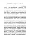 COMPRENDER Y TRASFORMAR LA ENSEÑANZA