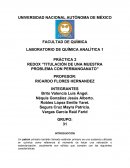 REDOX “TITULACIÓN DE UNA MUESTRA PROBLEMA CON PERMANGANATO”