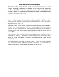 PADRE NUESTRO ORIGINAL DEL ARAMEO - Documentos de Investigación - Jessica  Pizarro