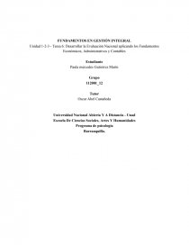 FUNDAMENTOS EN GESTIÓN INTEGRAL. Página 1