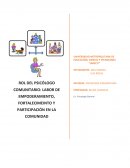 ROL DEL PSICOLOGO COMUNITARIO