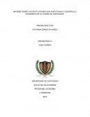 INFORME SOBRE LAS INSTITUCIONES QUE INVESTIGAN EL DESARROLLO ECONOMICO DE LA CIUDAD DE CARTAGENA.