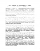 ¿Es la ‘calidad de vida’ una constante en el tiempo?