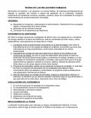 Teoria de las relaciones humanas. EXPERIMENTO DE HAWTHORNE