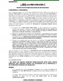 MANIFIESTO PROYECTO DE LEY DE MARCO REGULATORIO DEL SECTOR ELÉCTRICO