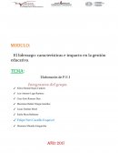 El liderazgo: características e impacto en la gestión educativa.