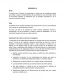 Etica Empresarial DESARROLLO
