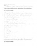 Definición: Manual de politicas de una empresa