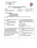 Ejemplo de la Prueba para la clase