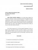 La disolución del vínculo matrimonial que me une a la Demandada.