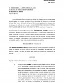 Contestación a la demanda, niega relación