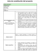 Acta de constitución del proyecto Nombre del Proyecto: Gorgona Bungalow