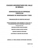 ORGANIZACION DE EVENTOS SOCIALES