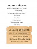 Principio de Derechos humanos y Derecho constitucional ‘‘LA REFORMA UNIVERSITARIA’’