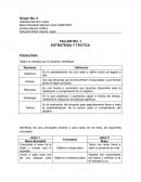 TALLER NO. 1 ESTRATEGIA Y TÁCTICA