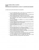 RELACIÓN ENTRE SHAKESPEARE EN LA SELVA Y EL ANTROPOLOGO INOCENTE