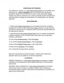 CONSTANCIA DE POSECION