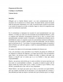 Propuesta de Dirección Conmigo se casa Ramiro