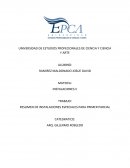 RESUMEN DE INSTALACIONES ESPECIALES PARA PRIMER PARCIAL