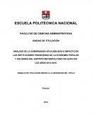 ANÁLISIS DE LA GOBERNANZA APLICABILIDAD E IMPACTO EN LAS INSTITUCIONES FINANCIERAS DE LA ECONOMÍA POPULAR Y SOLIDARIA DEL DISTRITO METROPOLITANO DE QUITO EN LOS AÑOS 2014-2016