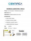 LEY DE HOOKE Y TORSIÓN EN SOLIDOS