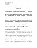 CONFORMACIÓN DEL CAMPO SOCIOLÓGICO TEMPRANO