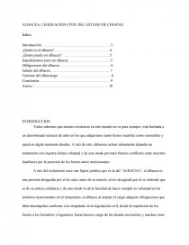 ALBACEA, LEGISLACION CIVIL DEL ESTADO DE CHIAPAS. Página 1