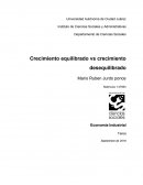 Crecimiento equilibrado vs crecimiento desequilibrado