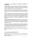 INTRODUCCION A LOS PROCESOS DE INTEGRACIÓN ECONÓMICA EN LATINOAMERICA