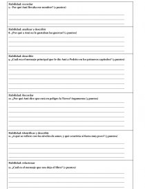 Prueba de Lenguaje y Comunicación 6° Básico Lectura domiciliaria “Ami, el niño de las estrellas”. Página 2