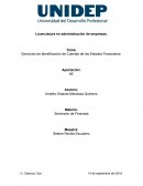 Ejercicios de Identificación de Cuentas de los Estados Financieros
