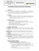PROCEDIMIENTO DE TRABAJO EN ENCOFRADO Y DESENCOFRADO