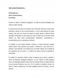 IMPORTANCIA DE LA REFLEXIÓN PEDAGÓGICA