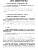 PREHISTORIA Y EDAD ANTIGUA EN LA PENÍNSULA. RESUMEN SINTÉTICO