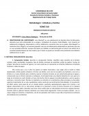 Departamento de Trabajo Social Metodología I: Individuos y familias