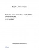 Violencia publica en Colombia 1958-2010
