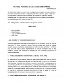 Resumen de la historia Portátil de la literatura infantil