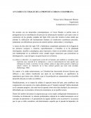 Avatares culturales de la propuesta urbana en Colombia