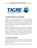 RESEÑA HISTÓRICA DE LA EMPRESA Tigre SA