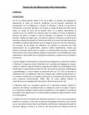Teoría de las Relaciones Internacionales Llenderrozas