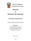 Sindrome de Bournot. Psicología organizacional