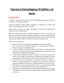 Teorías Criminológicas-El delito y la pena