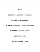 Introduccion Planeacion Financiera