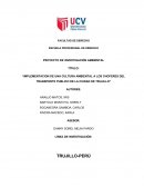 Implementacion de una cultura ambiental a los choferes del transporte publico de la ciudad de Trujillo