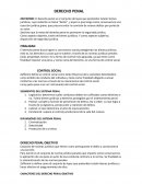 DERECHO PENAL. CONTROL SOCIAL